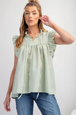 Plaid Babydoll Top | S - L