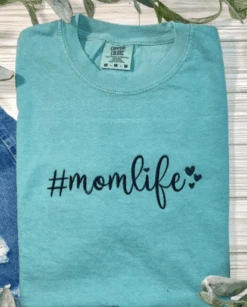 #Mom Life Embroidered T- Shirt | S-3X