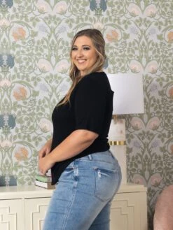 Loose Fit Short Sleeeve Top | S-3X -STACCATO Sale Store 157a241cbb30a498ee993ebd6487cbd0