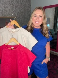 Embossed Short Sleeve Top | S - 3X Set W/ Sku53563 -STACCATO Sale Store 17bbf6566a6c5e779cc8342109043614