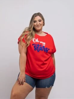 French TerryOh My Stars Letter Top | S - 3XL Americana -STACCATO Sale Store 1842e274b759eddd0ecd993e37740c95