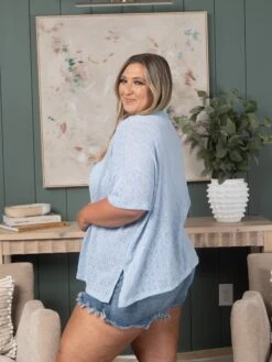 V-Neck Short Sleeve Knit Top | S - 3XL -STACCATO Sale Store 269b41905aa4581d2047352920700d62