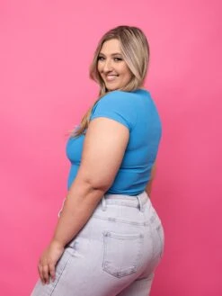 Short Sleeve Round Neck Top W/ Side Shirring | S-L -STACCATO Sale Store 277ad1d70899ddb4a78f46a0b631587e