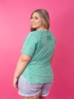 Zenana Crinkle Washed French Terry Button Henley Raglan Top | S - XL -STACCATO Sale Store 286174ad9067d5abbb8b5b9fc9eb9180