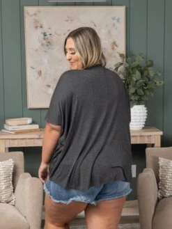 Oversized V-Neck Short Sleeve Top | S - XL -STACCATO Sale Store 34783b46fe9786c6a671fd1cec69196a