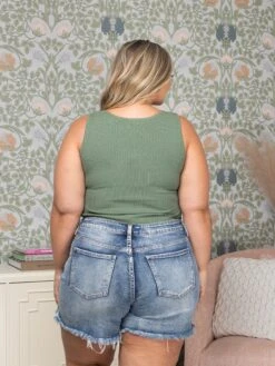 Square Neck Ribbed Tank Bodysuit | S - L *Final Sale* -STACCATO Sale Store 3589ee5078724258971d9a9ce3fb8154