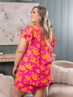 Patterned V-Neck Top With Ruffled Sleeves | S - 3XL Set W/ Sku52254 -STACCATO Sale Store 3a9184dd4537c4f7cc31f7db9704d098