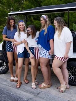 American Flag Sequin Pocket Patch Short Sleeve T-Shirt | S - 2XL -STACCATO Sale Store 3b6ac3df522aa96a5c1b7a75de07d077