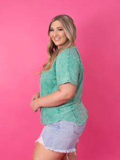 Zenana Crinkle Washed French Terry Button Henley Raglan Top | S - XL -STACCATO Sale Store 3c5ae7f6a79d82938c236988f1366adf