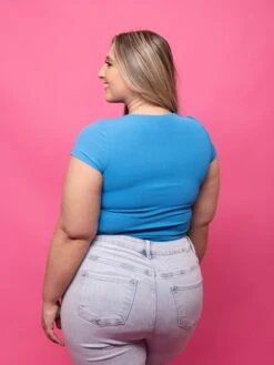 Short Sleeve Round Neck Top W/ Side Shirring | S-L -STACCATO Sale Store 42cc17fb6ff89190e0637a79aee4d72a