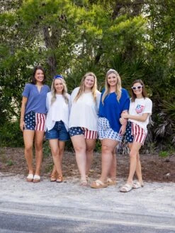 American Flag Sequin Pocket Patch Short Sleeve T-Shirt | S - 2XL -STACCATO Sale Store 578caf04c7be5072a8424827a7e75cad