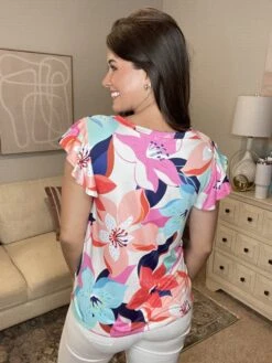 Tropical Floral Print Short Sleeve Top | S-3XL -STACCATO Sale Store 5vsU70muEMvxl7bdJKvu4lQeBDO1DRAq4nU1HoAt