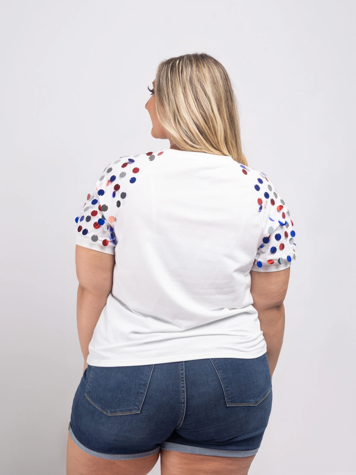 BiBi Party In The USA Puff Sleeve Top | S - XL 5 BiBi Party In The USA Puff Sleeve Top | S - XL - Image 3