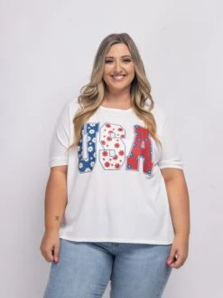 Oversized USA Graphic T-Shirt | S-3X Americana -STACCATO Sale Store 6bcdf85e6d308277aec95bf808a550b3