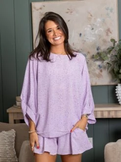 Eloise Relaxed 3/4 Sleeve Top | S-L Set W/ Sku52439