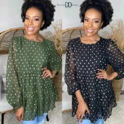 Garden Green Top *Final Sale*