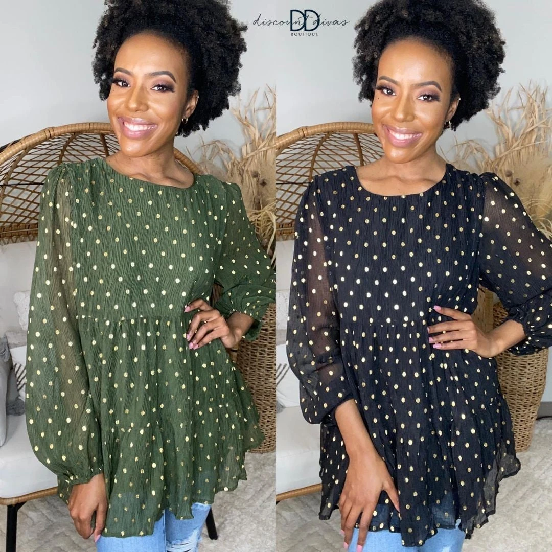 Garden Green Top *Final Sale* 3 Garden Green Top *Final Sale*