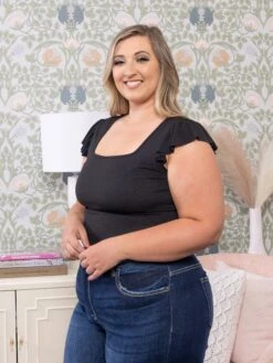 Sleeveless Solid Knit Bodysuit | S-3X *Final Sale* -STACCATO Sale Store 921081f484d6acd1c3a03a1c71a25919