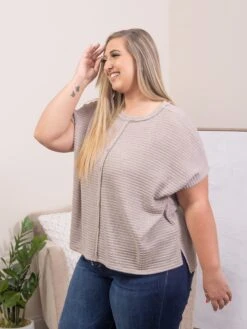 Zenana Dolman Short Sleeve Waffle Knit Top | S-3X -STACCATO Sale Store 9f60b19ce6f2d5a3a4ab6585fe38e779