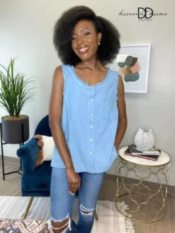 Button Me Up Top *Final Sale*