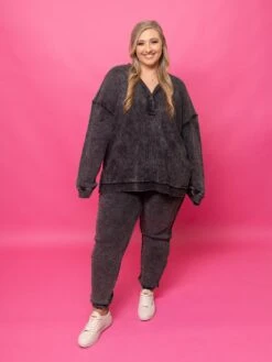 Thermal Washed Button Down Top | S - 3X Set W/ Sku50317 -STACCATO Sale Store H21iKGfQL9O2B2Cm90EFjfMTh3KuNFX0O7N0nbk4