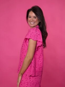 Short Sleeve Relaxed Eyelet Lace Top |S-L Set W/ Sku49807 -STACCATO Sale Store IRfYTyk0yIDksQbTwN9ih1tqEPjyGEXqgpwmuZdm