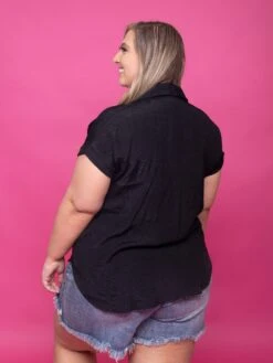 Folded Short Sleeve Button Down Top | S - 3X Set W/ Sku49950 -STACCATO Sale Store JC0CgptYST2nTGd94giy8CchasWklWhm55sA8fQM