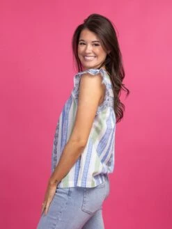 Multi Patterned Ruffled Cap Sleeve Top | S-L -STACCATO Sale Store JttbXyqxSbNtL67K0b3jomSkWowvanQN0PpwTaqQ