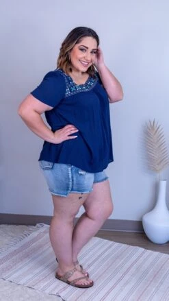 Life Is Good Embroidered Top *Final Sale* -STACCATO Sale Store KVlEbyFX04GLixs3Z1J0YTflJQPK9U3L0vXln6iO