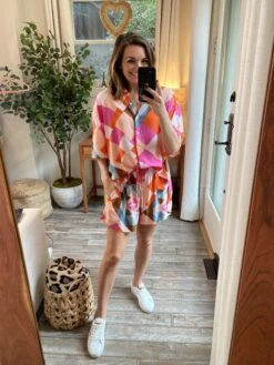 Abstract Print Button Down Short Sleeve Top | S - 3X Set W/ Sku50072 -STACCATO Sale Store MZlFwfxlbWaBxrfz4hsX0sb8UTSbyNLXlYomDCPQ