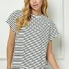 See And Be Seen Striped Short Sleeve Top | S - 3XL Set W/ Sku50089 -STACCATO Sale Store TNGzhXNqV4Lzlp5ttp2SF3vDsrJVt825bCvxTYlF
