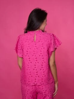 Short Sleeve Relaxed Eyelet Lace Top |S-L Set W/ Sku49807 -STACCATO Sale Store WYJrugIZodXLAFqRuuUG0eXQ7JGUfO8es2eUGVVQ