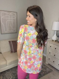 Floral Print Short Sleeve Top | S-3X *Final Sale* -STACCATO Sale Store Wsl8Qla7IA7KdsHSjGivpInMbwMGk1Mhx9IwrxRM