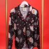 Santa Collared Button Down Long Sleeve Lounge Pajama Top | S - L -STACCATO Sale Store YKioYQOFWJynSp330TTQHISbsxksJpiHn0iT3QEY