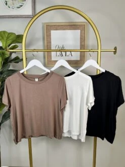Bamboo Round Neck Crop Top | S - L -
