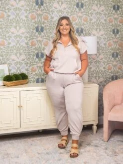 Short Sleeve Quarter Zip Top | S - 3XL Set W/ Sku53648 -STACCATO Sale Store bbc698838fa29f400d6414978f3d6c32