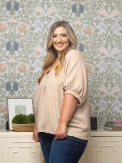 V-Neck Short Sleeve Top | S - 3XL Set W/ Sku52573 -STACCATO Sale Store bd655e801776da0070082a682a32c8d3