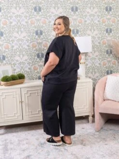 Flower Textured Short Sleeve Lounge Top | S-3X Set W/ Sku52234 -STACCATO Sale Store c8d1b419e0ae711cdbcf24dc99633cb9