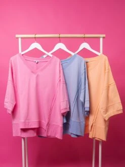 White Birch Half Sleeve Solid Knit Top | S - 3X