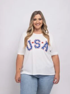 Oversized USA Graphic T-Shirt | S-3X Americana -STACCATO Sale Store ca8d1027fd37abc13ad314befc454cb9