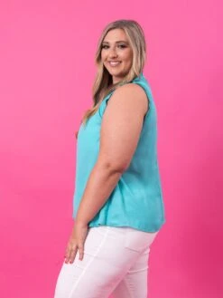 STACCATO Sleeveless Ruffled Neck Top | S - L -STACCATO Sale Store cdf017a23335fb5fc6b2788491ba6397