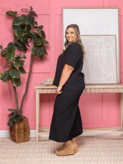 Jacquard Top Round Neck Short Sleeve Back Zipper Closure | S-3XL Set W/sku53184 -STACCATO Sale Store d3100fd1218d3f037808b32dfa6f3cac