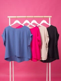 Solid Short Sleeve Top | S-L