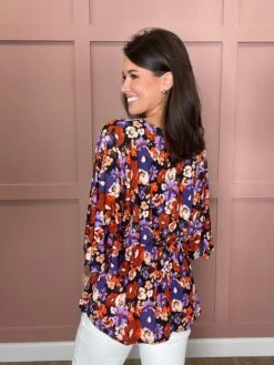 Dreamer Wrinkle Free V-Neck Printed Babydoll Top | S - 3X -STACCATO Sale Store e3896060a575a4f0de76c7bf5b9b9c09