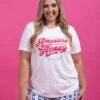 American Honey Short Sleeve Graphic Tee | S - 2XL -STACCATO Sale Store e4621a6602dbcd7ad8c175f85babd4e9