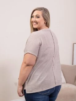 Zenana Dolman Short Sleeve Waffle Knit Top | S-3X -STACCATO Sale Store e72ba288bcbb2ca99d603fa6276c321e