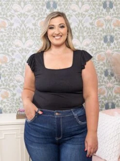 Sleeveless Solid Knit Bodysuit | S-3X *Final Sale* -STACCATO Sale Store ea433f2a662823f1457a7c74dd616728