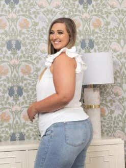 Zenana Woven Airflow Tiered Ruffle Sleeve Top | S - XL -STACCATO Sale Store f91e136229bb04a776a4534edb4ea234