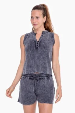 Mono B Distressed Mineral-Washed Tank Top | S - L -STACCATO Sale Store fa0c2f2e8adc3bc08b8c63db28056289