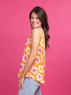 STACCATO Floral Print Round Neck Sleeveless Top | S - L -STACCATO Sale Store opU2edU2tkig4jBYsRV58plB5UMwRToia66RIZwt